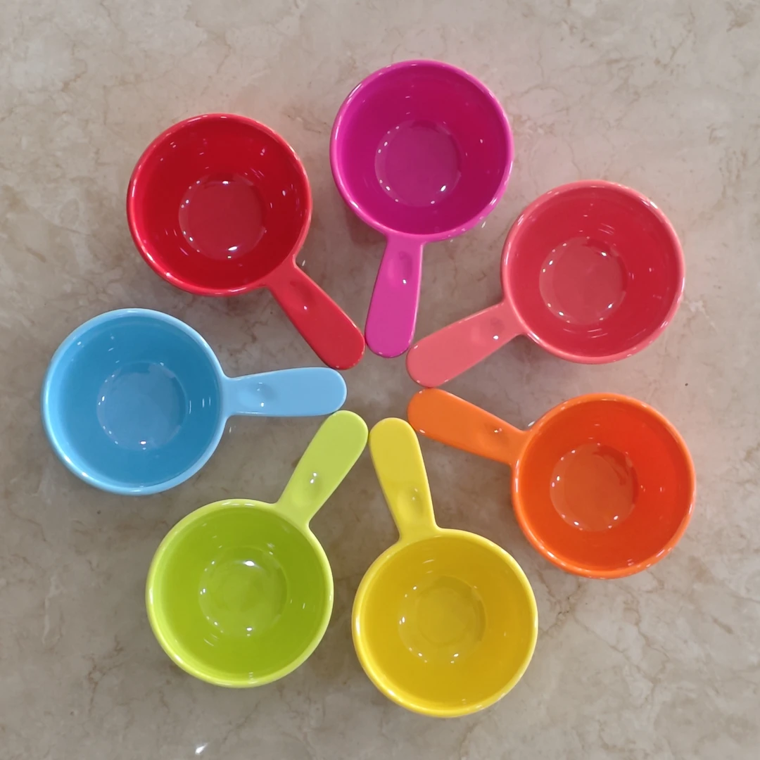 密胺瓷盛面碗带手把水舀水瓢