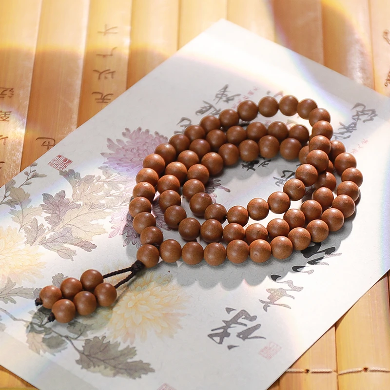 【微瑕木樨桂花】 秋冬润燥 古法合香珠多圈手串 天然香材持久留香