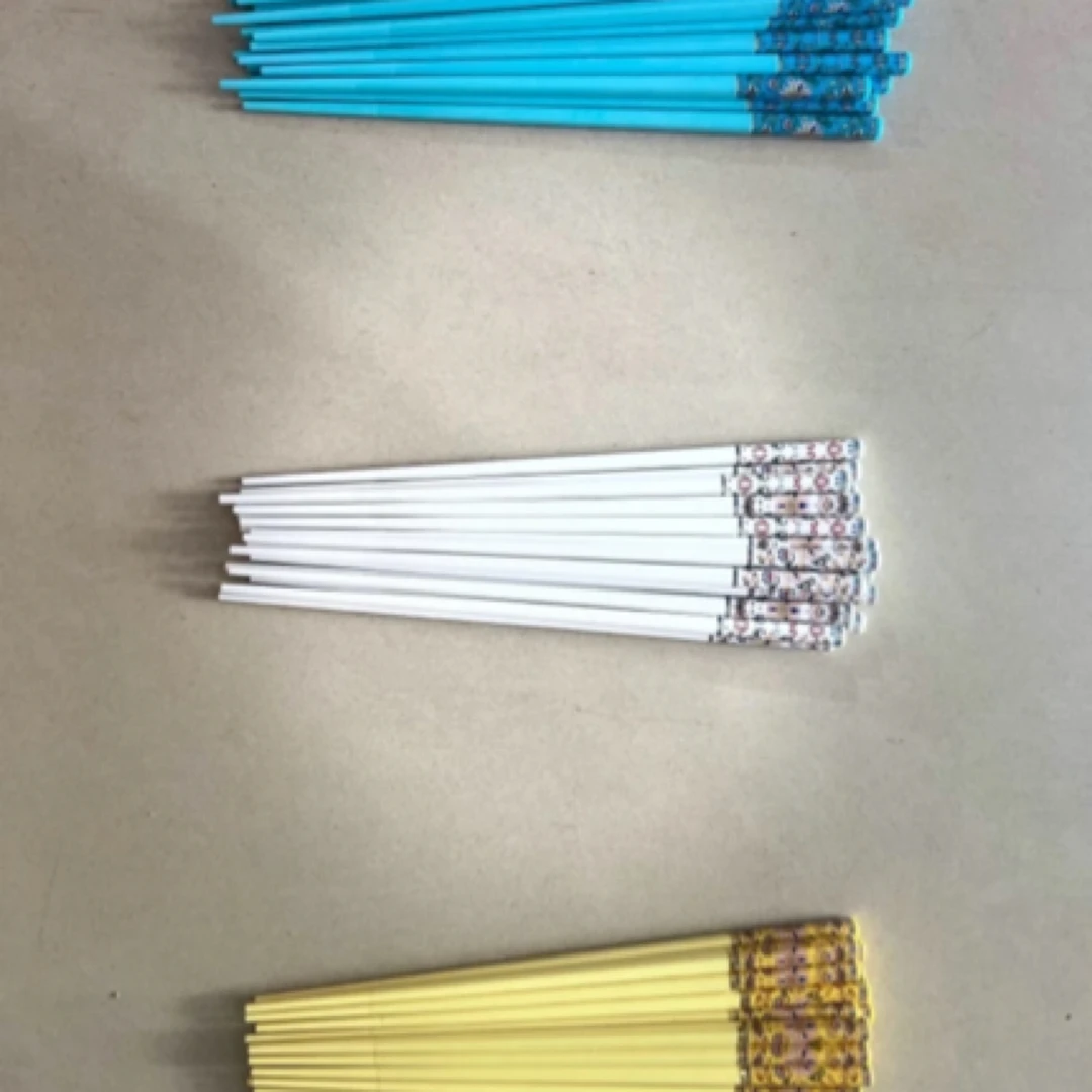 新疆特色陶瓷加长筷子瓷筷餐具一捆十双轻奢高档家用酒店网红