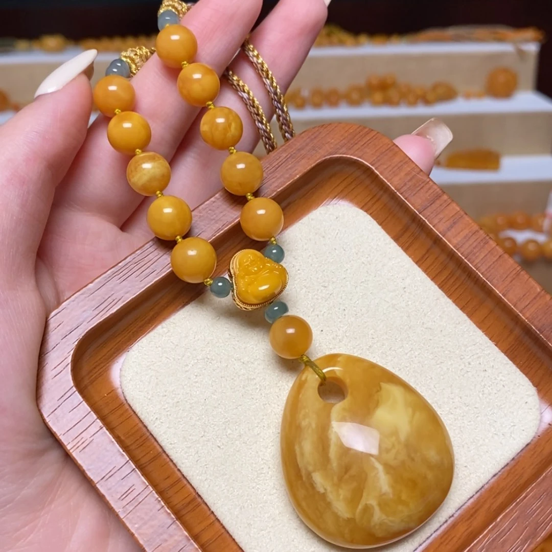 【闪购商品】未镶嵌颈饰蜜蜡项链