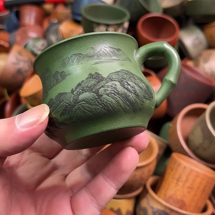 紫砂茶杯全手工紫砂主人杯