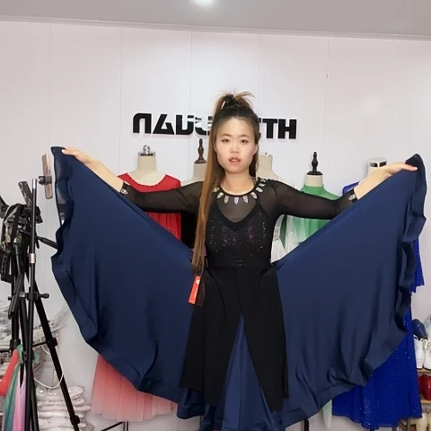 半身大摆裙藏蓝L