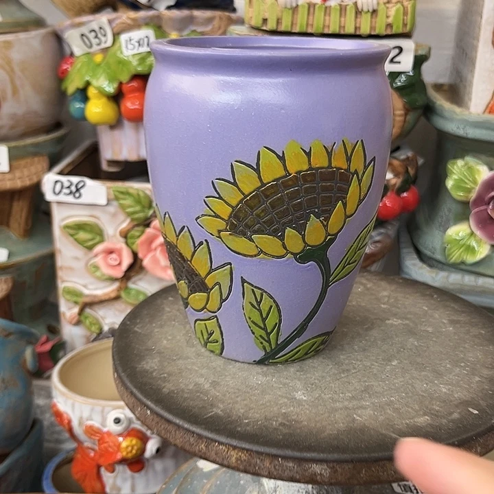 粗陶材质多肉花盆