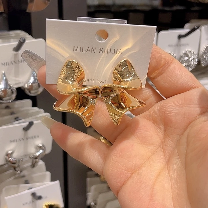 琉璃纯铜合金时尚耳环