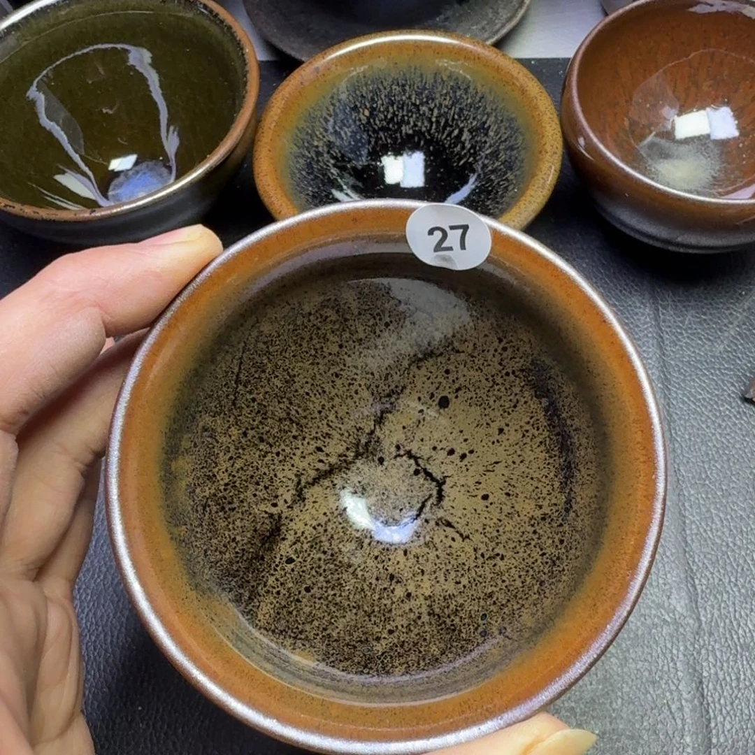 摆件古时茶器建窑建盏27