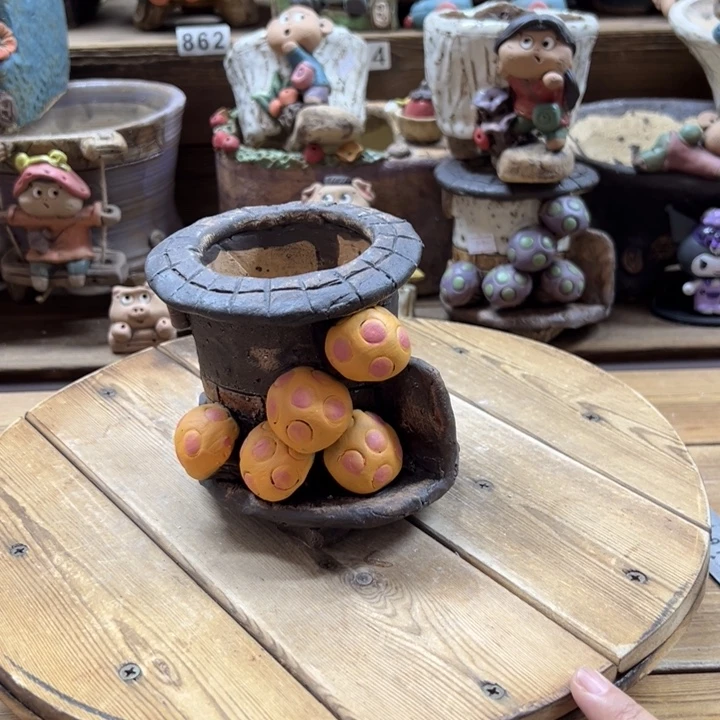 嘻哈多肉花盆百搭