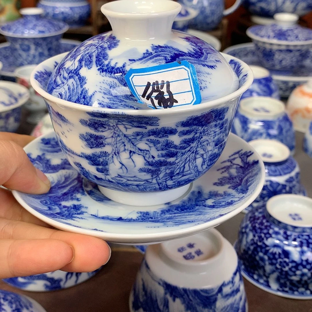 【闪购商品】瓷片海**川景德镇陶瓷主人杯