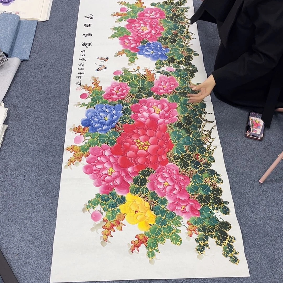 国国画作品小姐姐放漏…