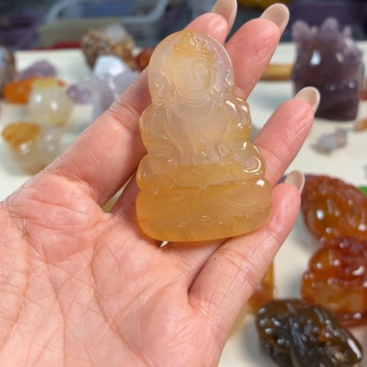 玛瑙/玉髓未镶嵌吊坠(不含链)