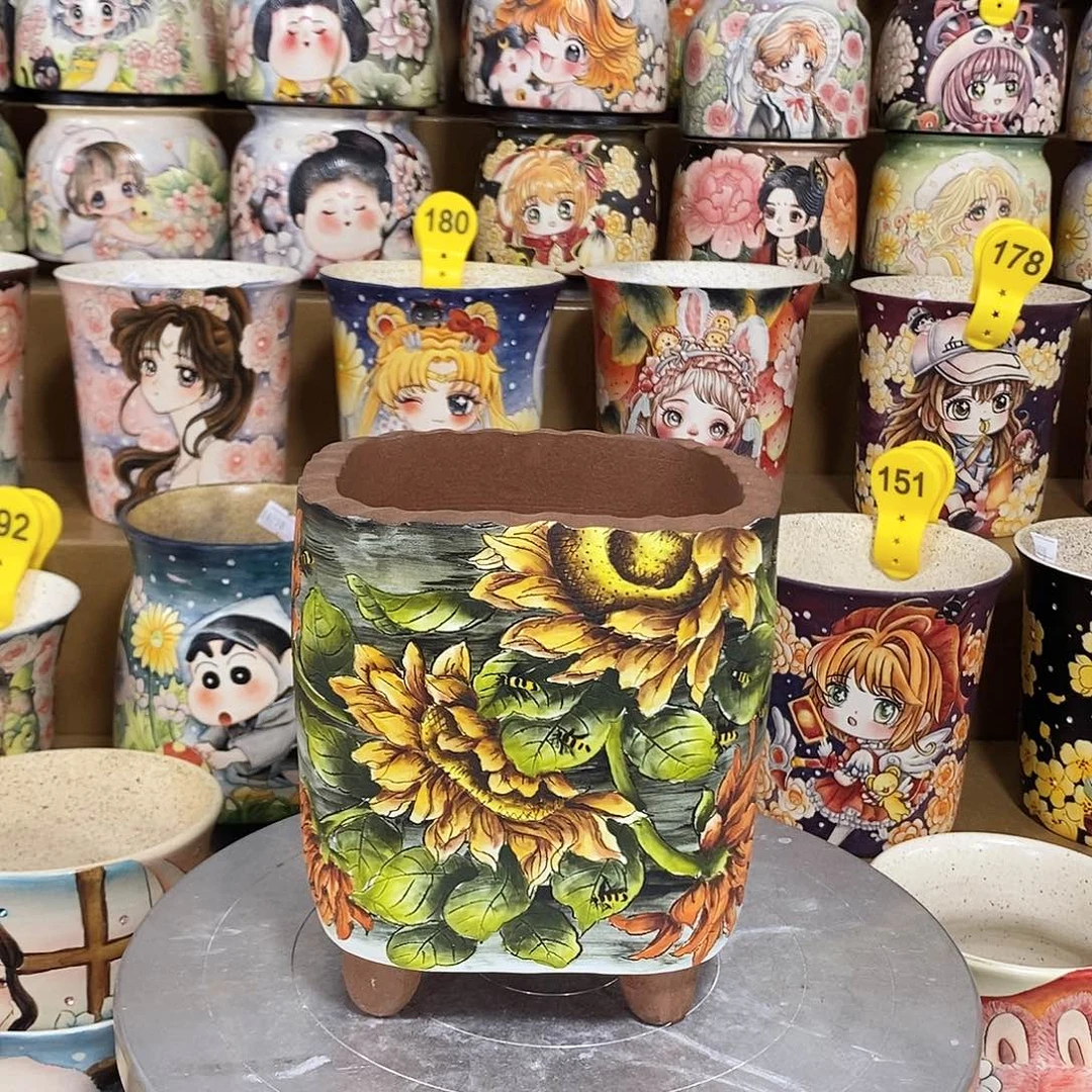 景德镇精品博采花盆