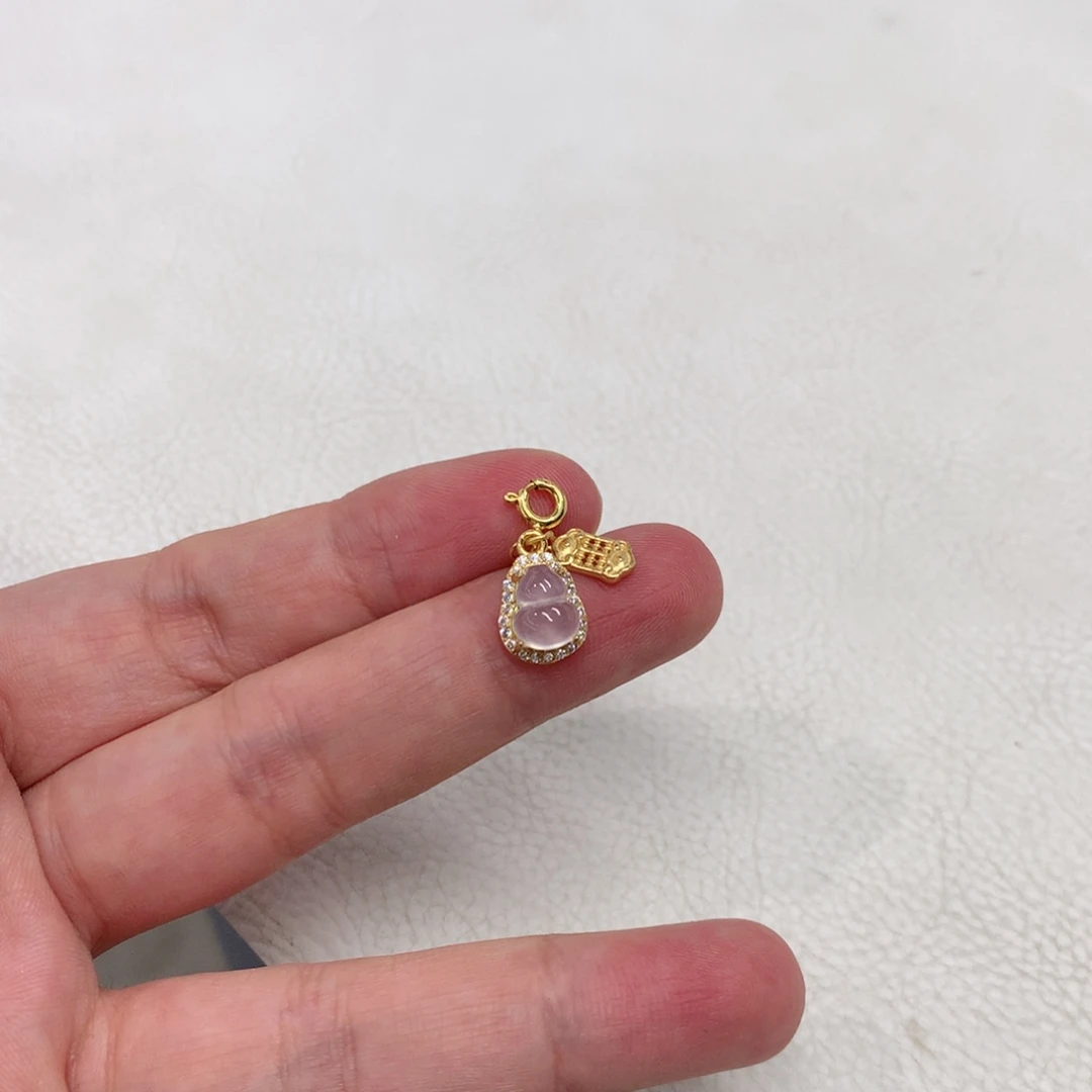 颈饰银S925镶嵌翡翠
