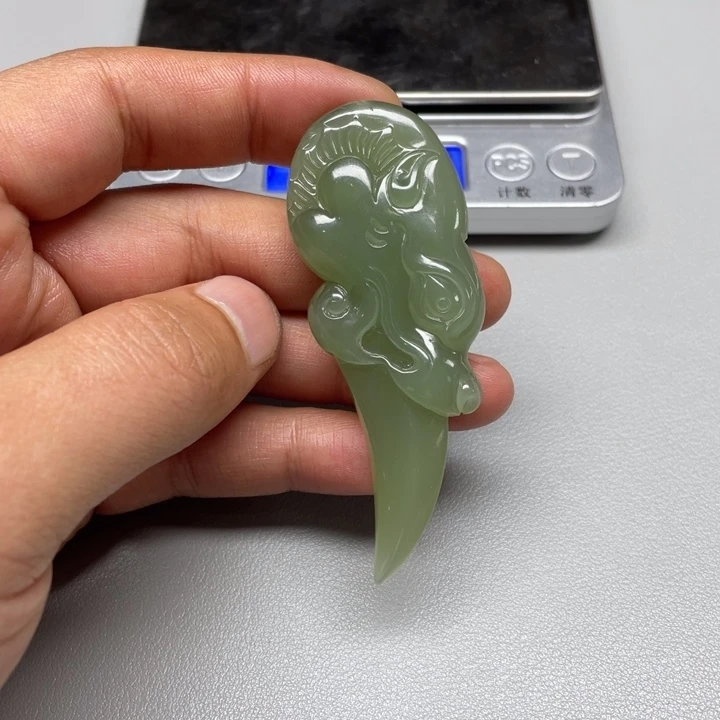 和田玉吊坠(不含链)未镶嵌冷*吹