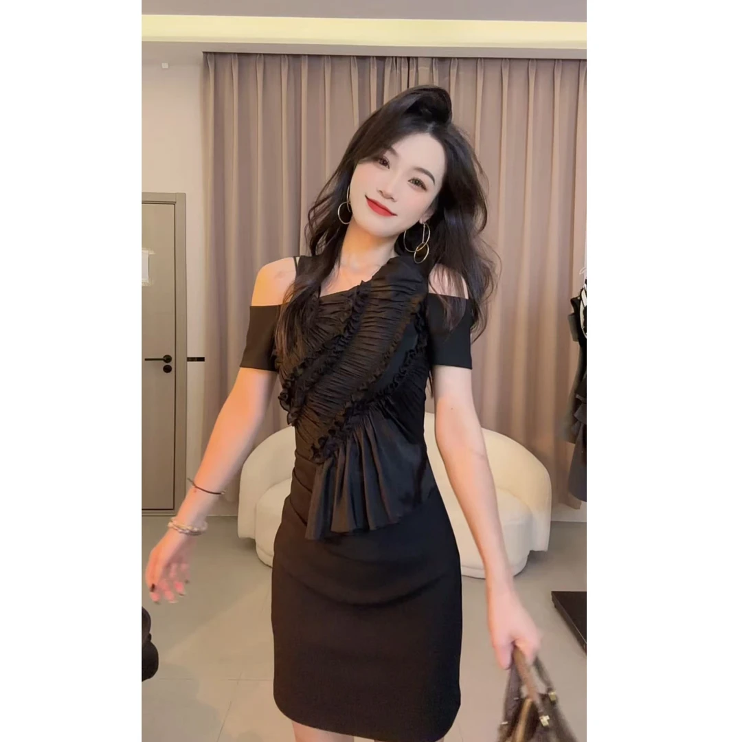 【小葵】夏季新款轻熟风显瘦轻奢收腰时尚连衣裙YXJZQ52081