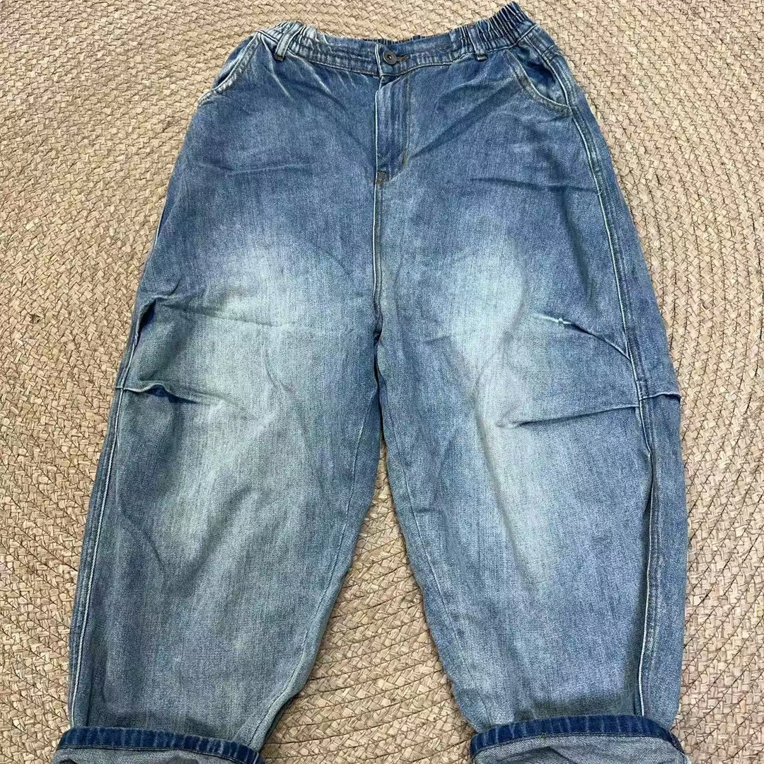 【棉叙布衣】分享原单早秋百搭休闲牛仔裤