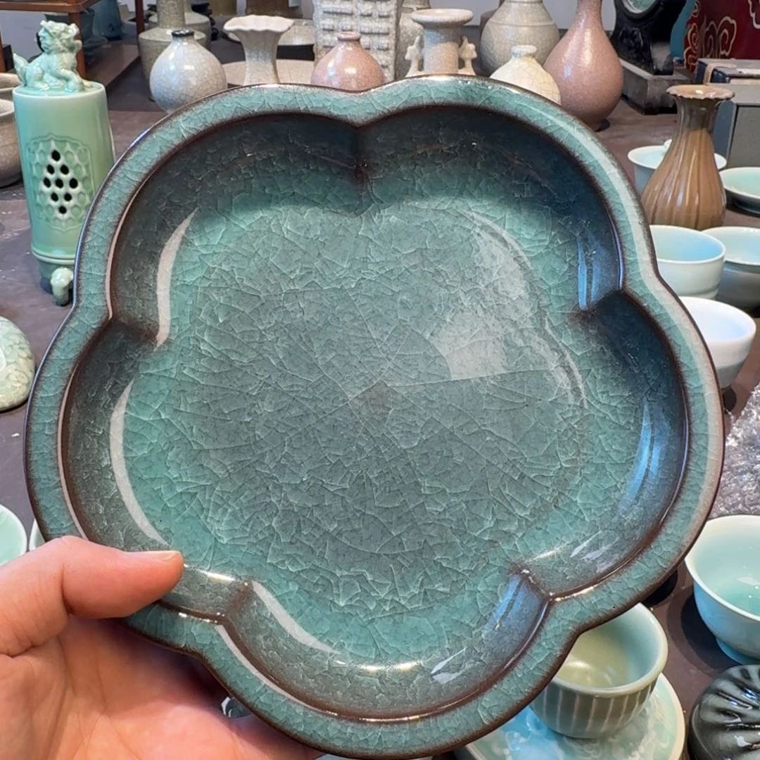 龙泉青瓷茶具微瑕