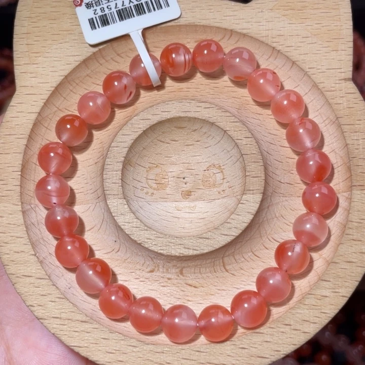 南红玛瑙未镶嵌8咪冰粉小飘花1689