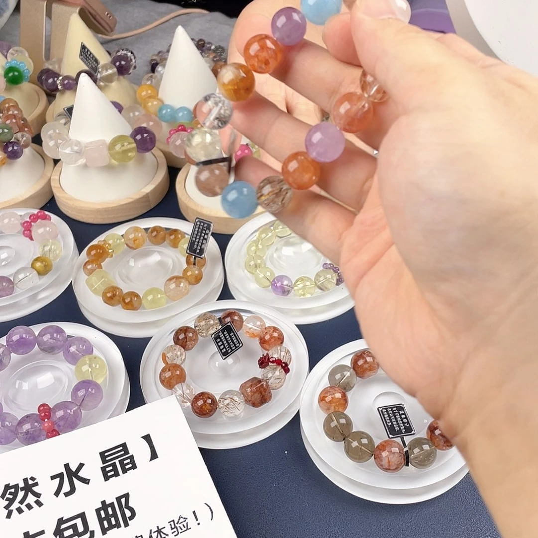 银S925镀金镶嵌手链水晶