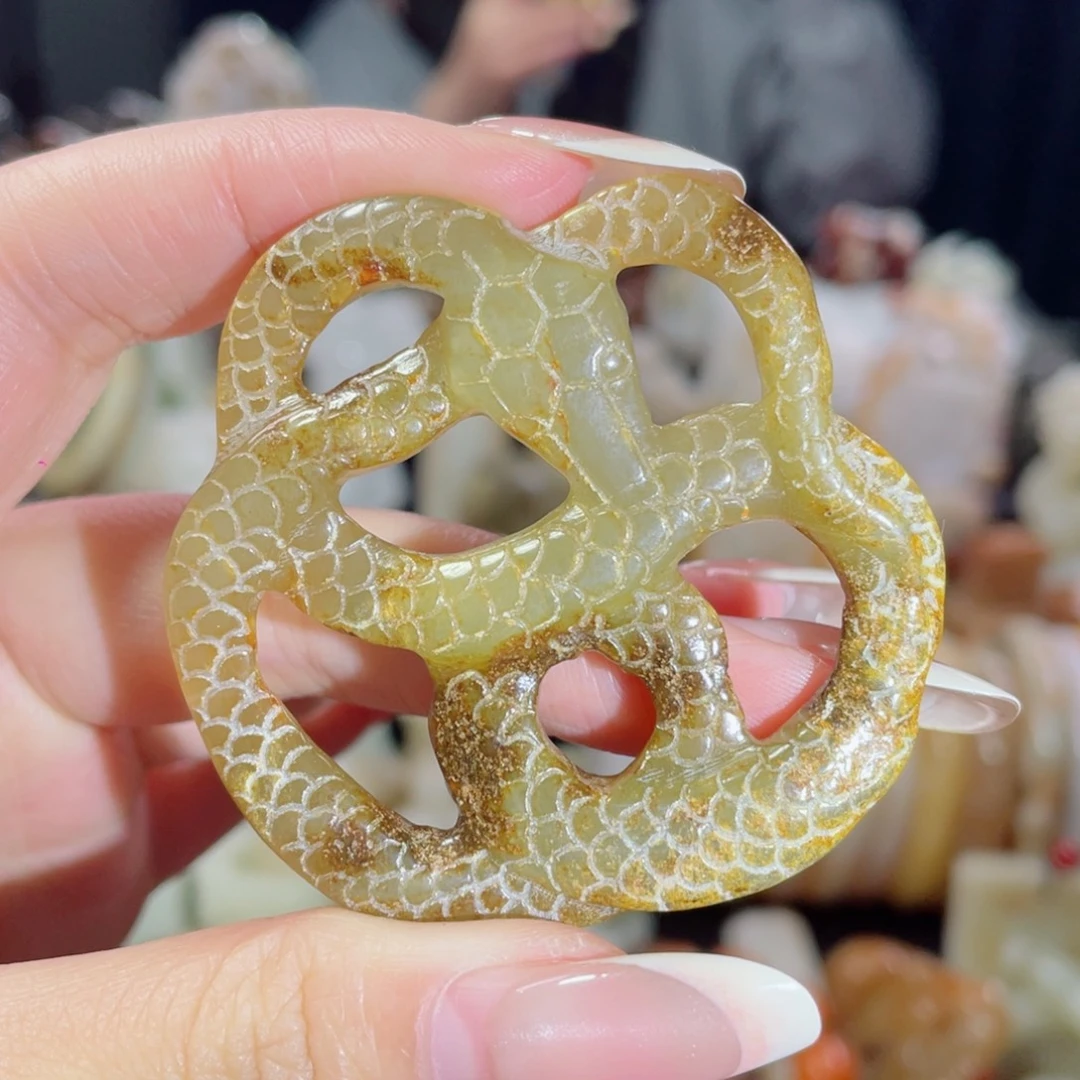 和田玉未镶嵌挂件10