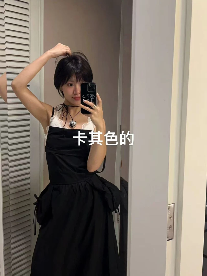 A18-1卡其色“外口袋”连衣裙