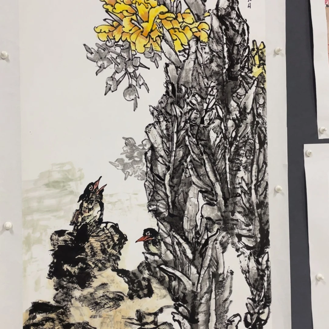 国画薛淑芬老师绘画