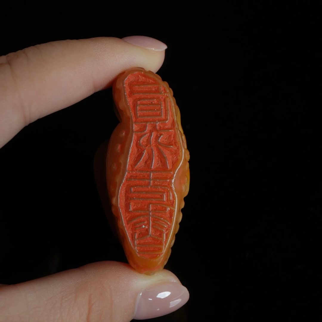 DY-C1087 寿山 田黄石 “真水无香”印章 48*21*44mm55.3g