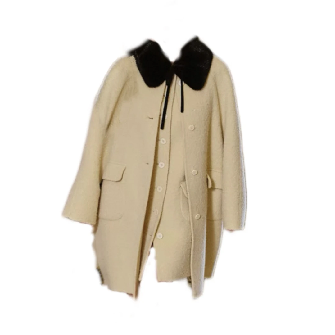 画廊丨苏力双面呢大衣 奶油芝士马甲连衣裙外套