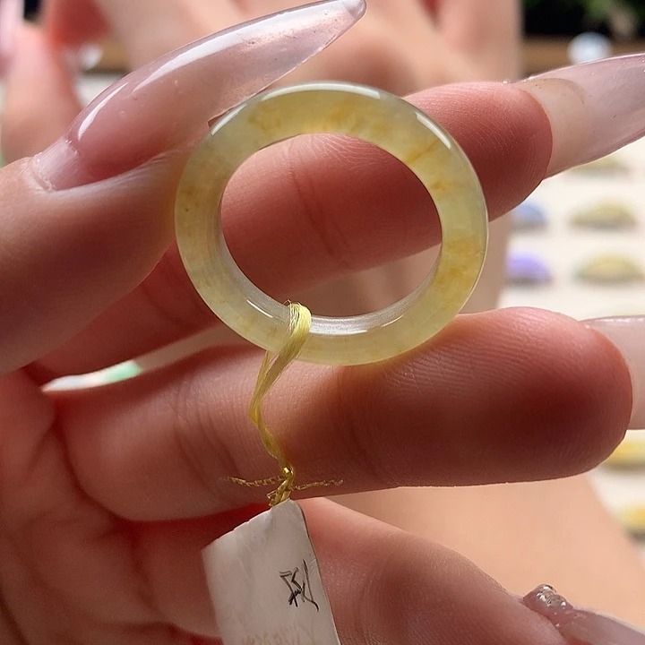 翡翠未镶嵌戒指D55 17圈