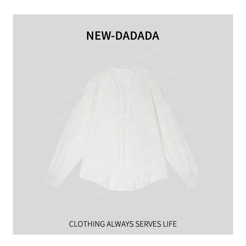 利达 NEW DADADA【美式芭比】轻奢设计感薄款长袖衬衫上衣SDK449