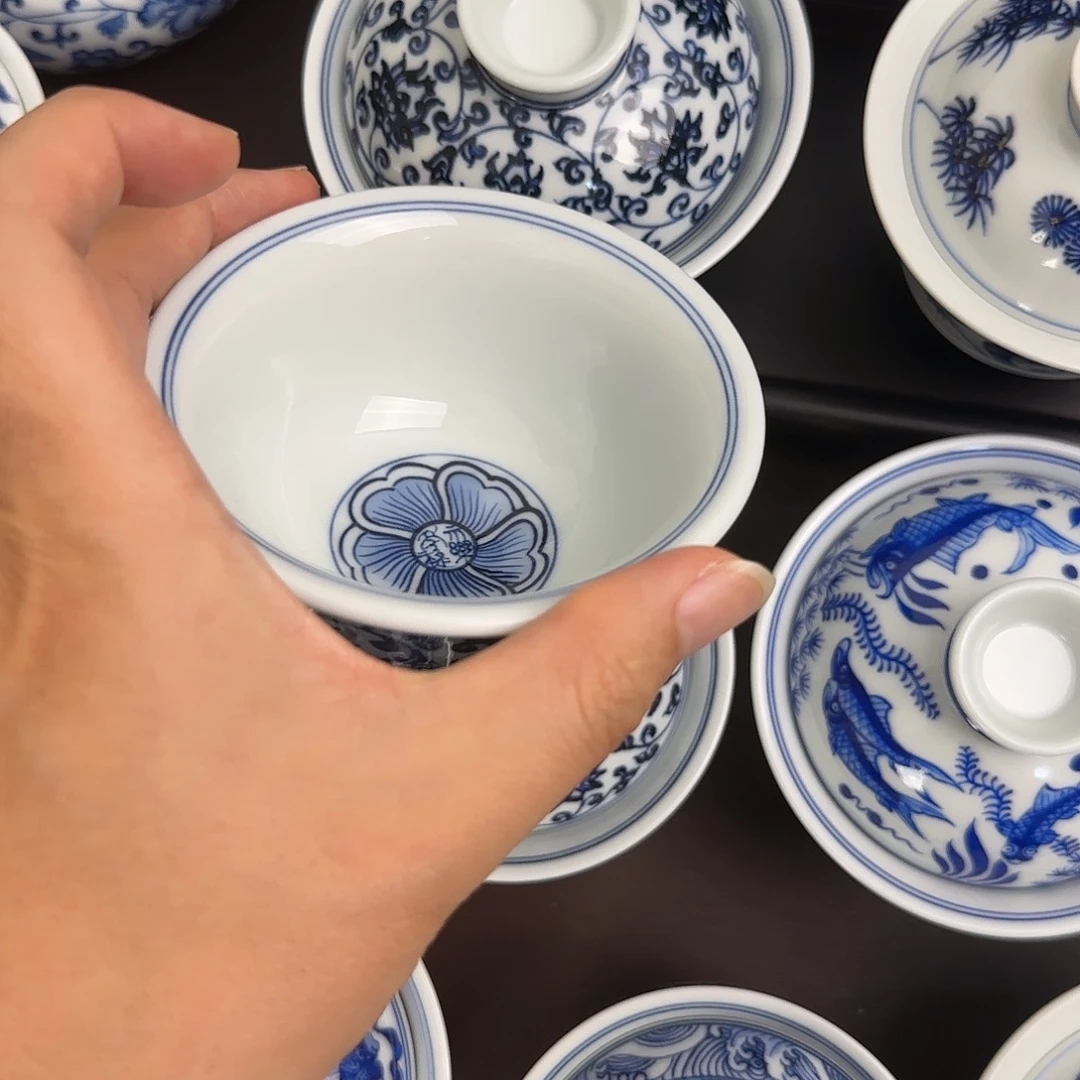 朱*效全手绘景德镇陶瓷艺术茶具