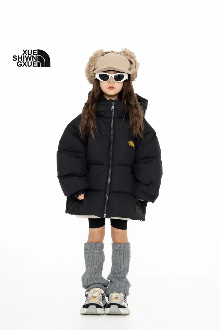 山北面羽绒服90绒新款冬装2025年新款青少年童装羽绒服中大童