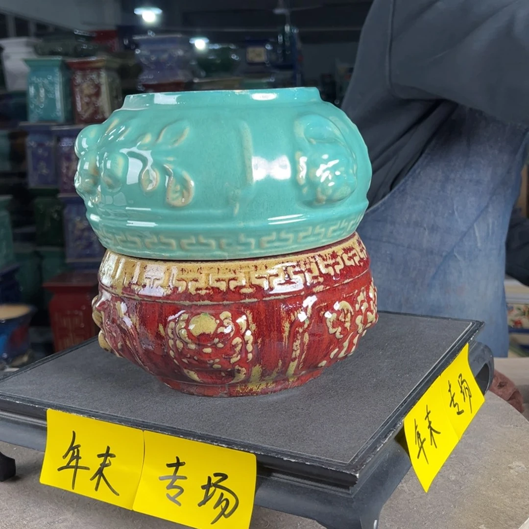 一风堂石湾花盆。缝隙微瑕784