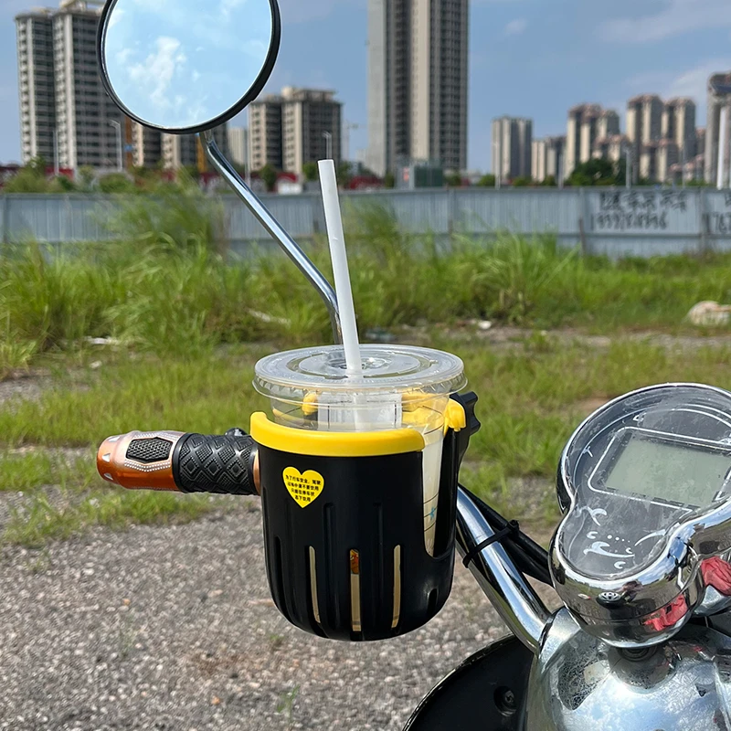 电动车水杯架自行车车载杯架放水壶奶茶咖啡杯托电瓶车置物神器