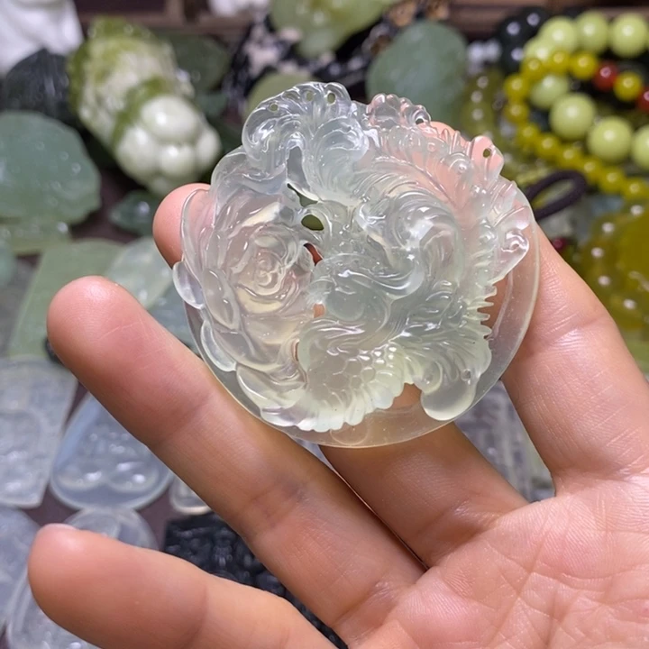 岫玉未镶嵌岫玉颈饰
