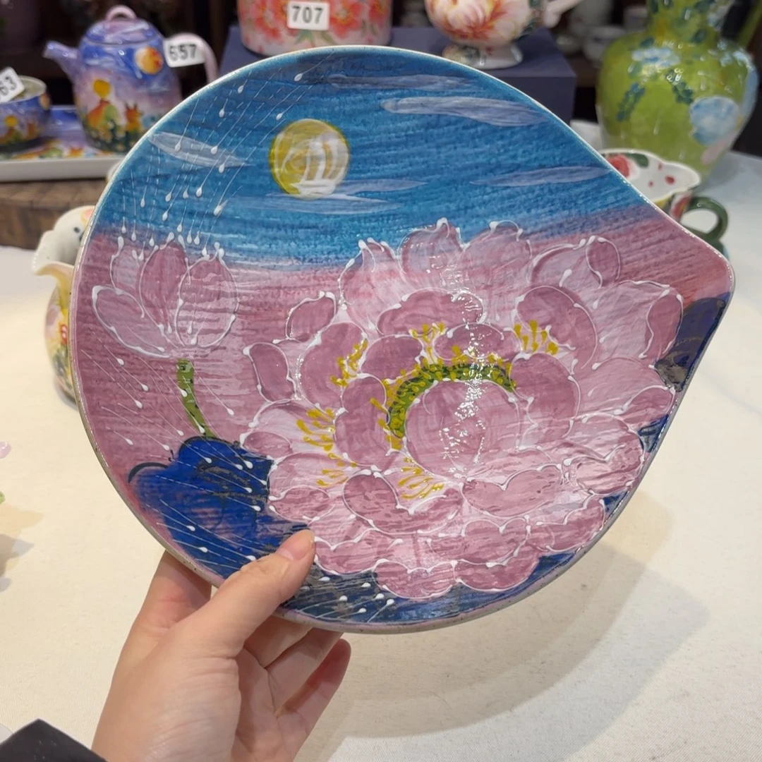 景德镇手绘高温釉下彩陶瓷茶具