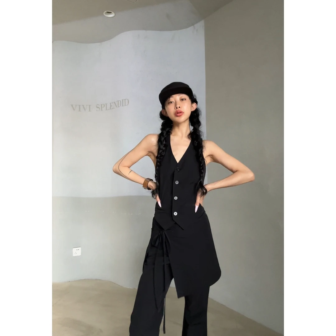 20658（定制福利款NO退NO换）清凉喇叭裤裙帘三件套