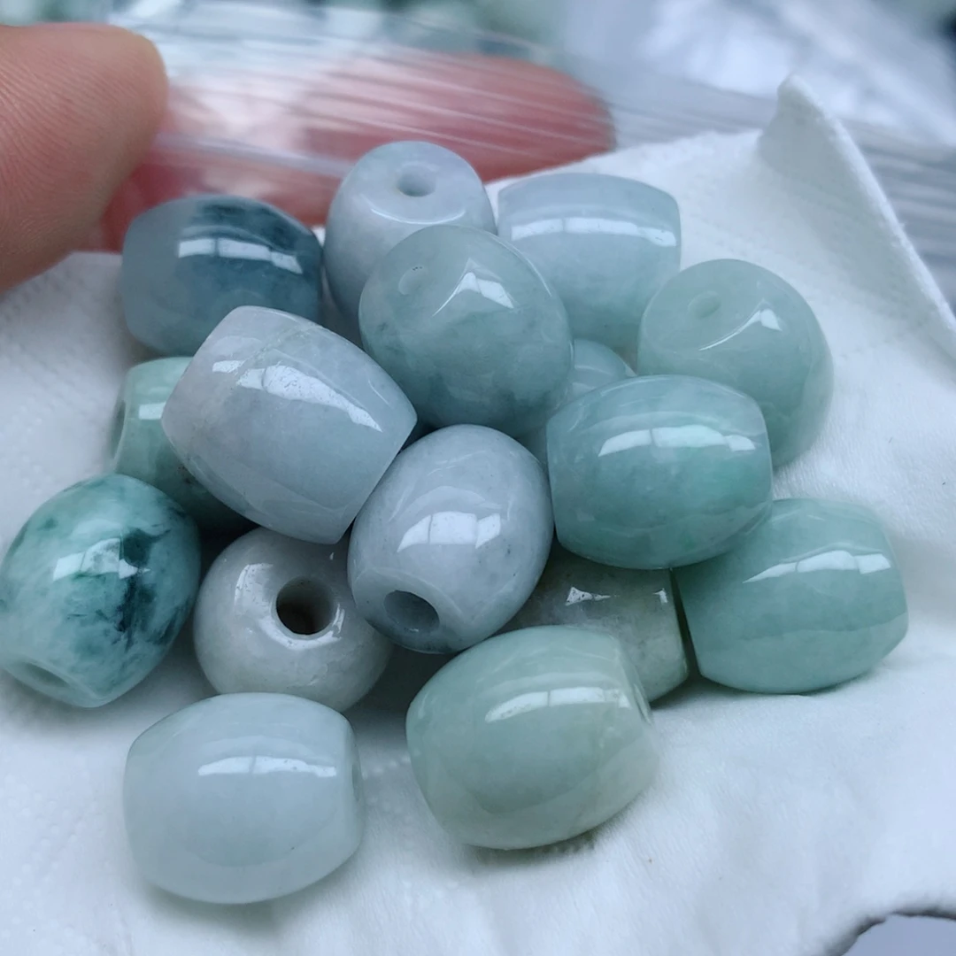 翡翠未镶嵌颈饰珠珠子