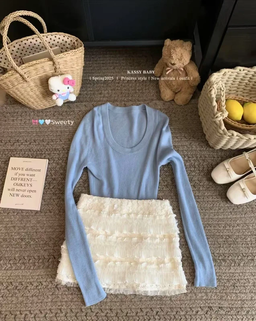 夏季显瘦辣妹韩版低腰性感蕾丝气质包臀半身裙A字防走光蛋糕短裙