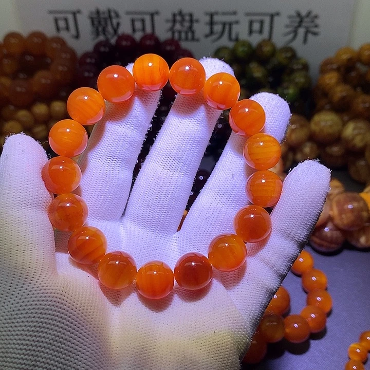 松木（琥珀木）手串/手链1.3 包浆高货