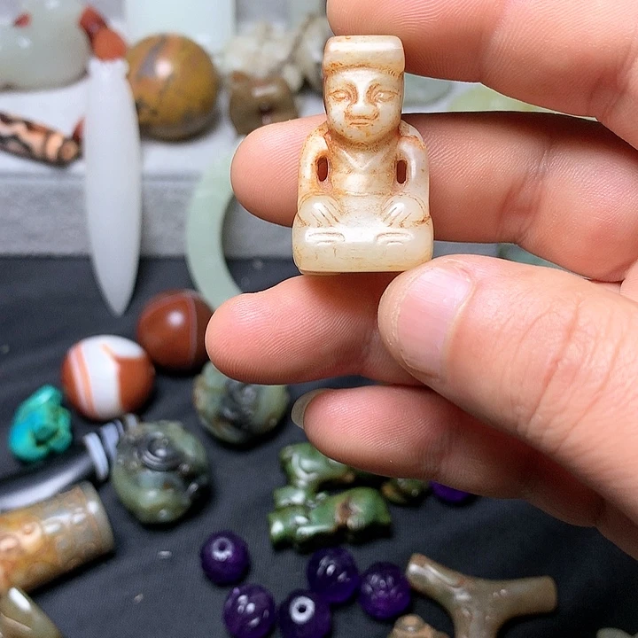 和田玉挂件未镶嵌舞**天