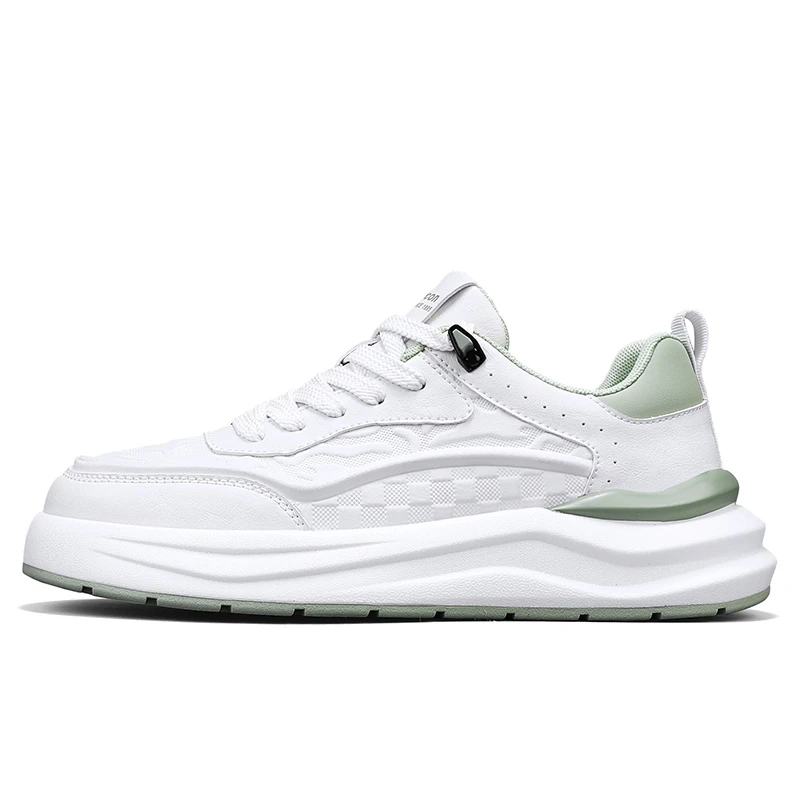 意尔康男鞋2025新款春秋季厚底增高小白鞋休闲运动百搭板鞋