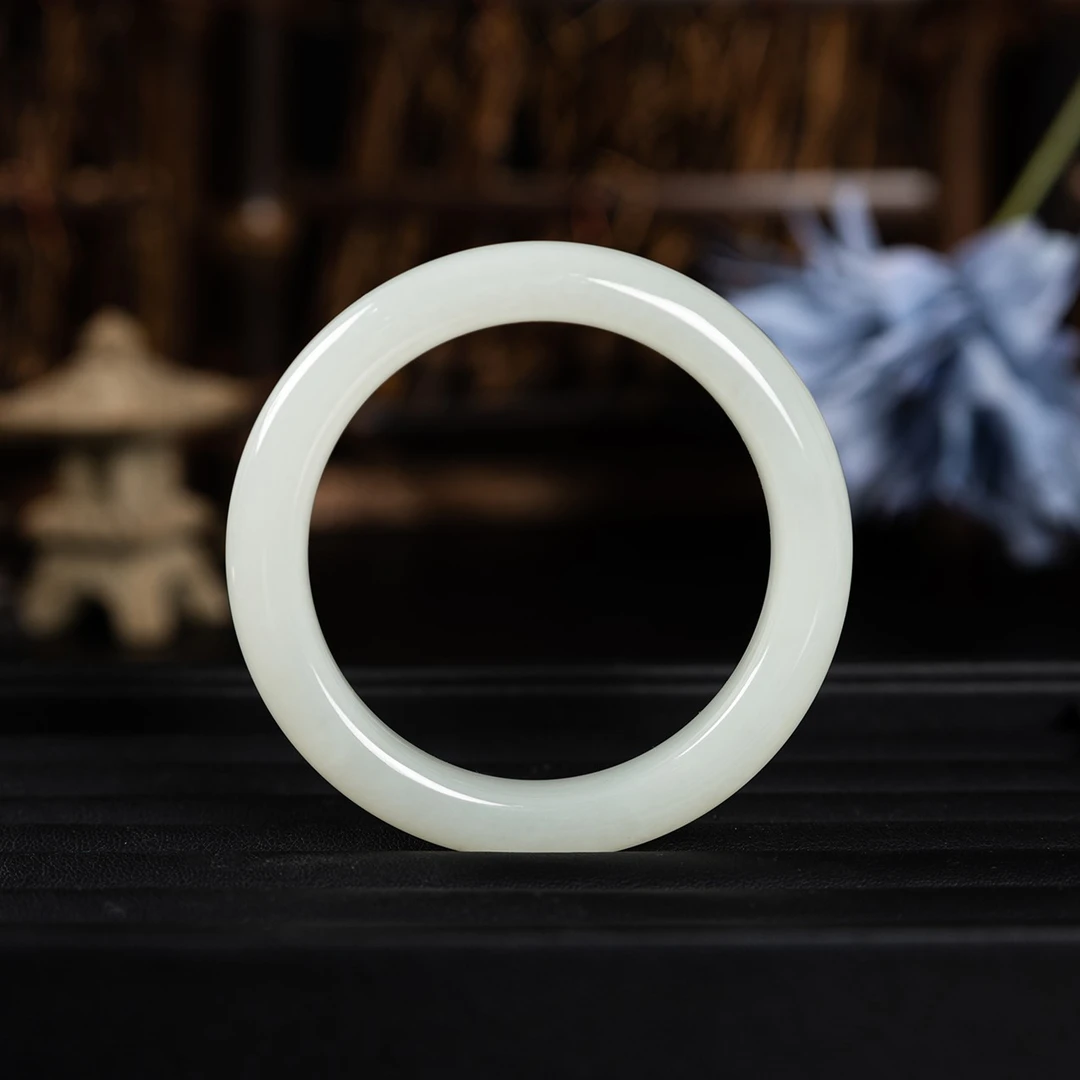 【熊总夫妇】和田玉白玉时尚手镯