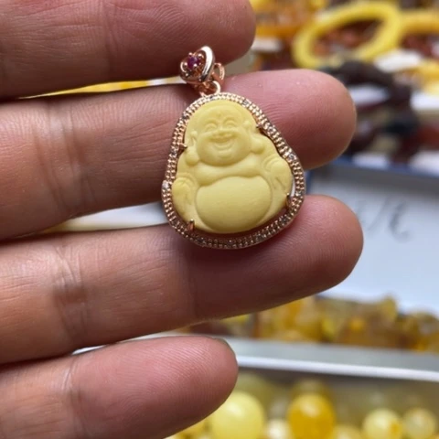 手串蜜蜡未镶嵌吊坠