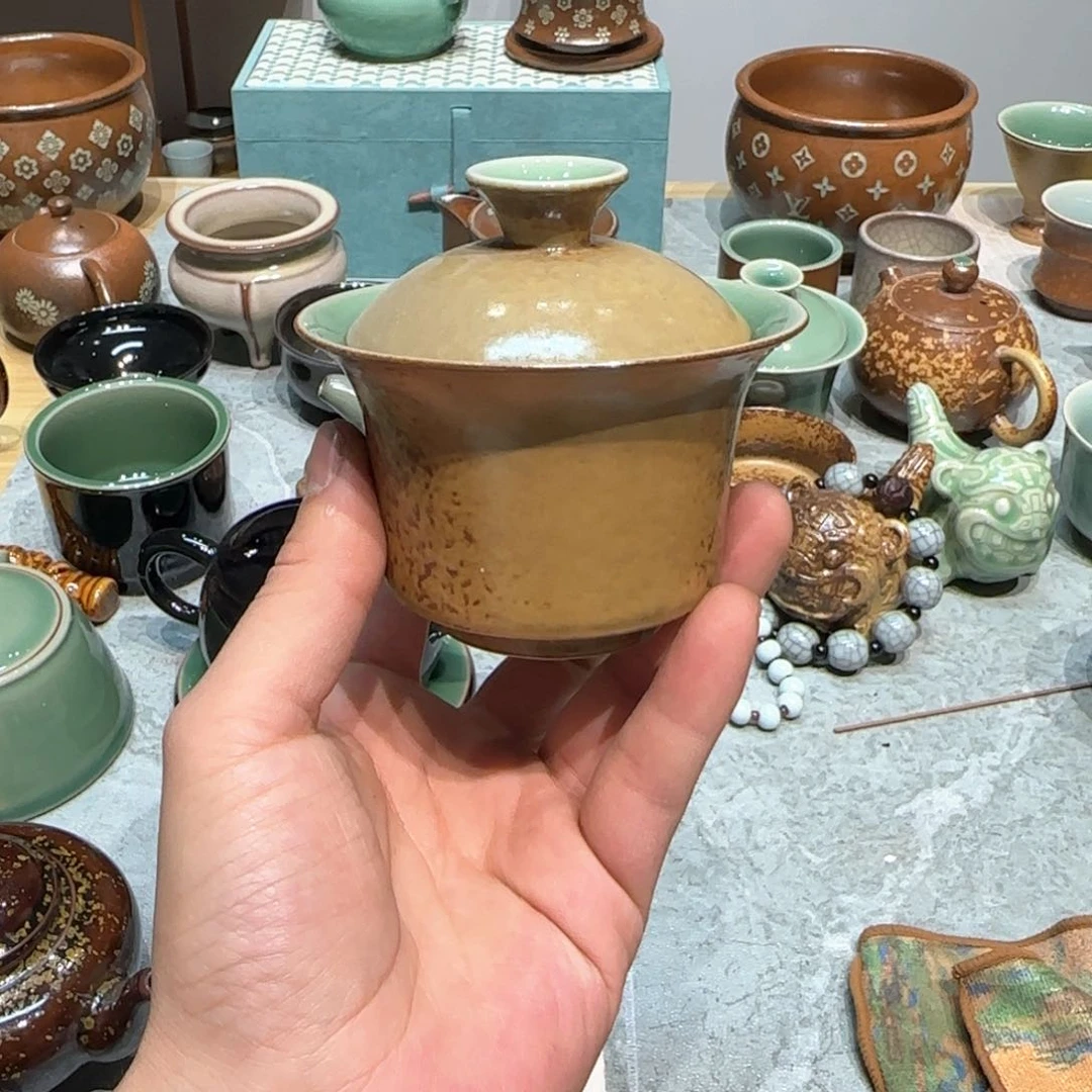 小金茶具青瓷茶器