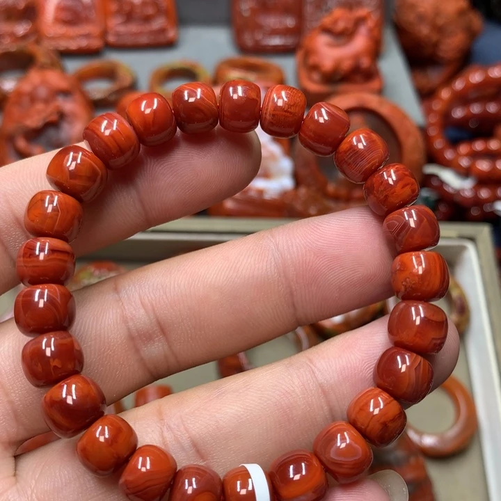 手串未镶嵌南红玛瑙9m m