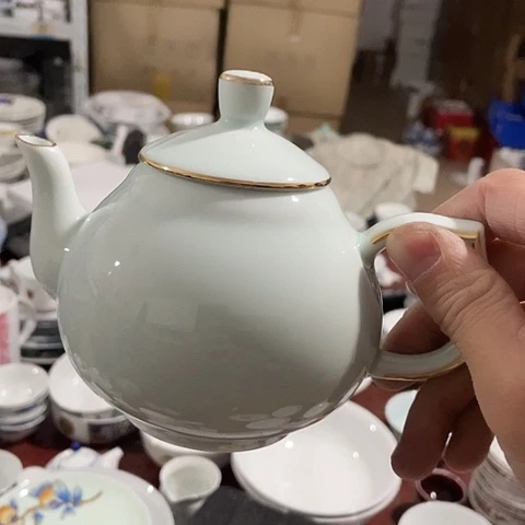 摆件景德镇陶瓷青釉壶