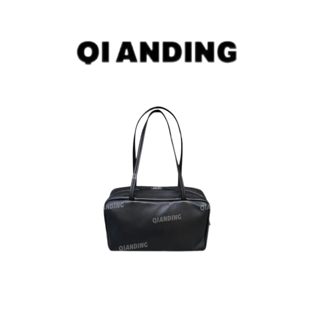 【QIANDING】混种羊皮手提单肩保龄球包A25302