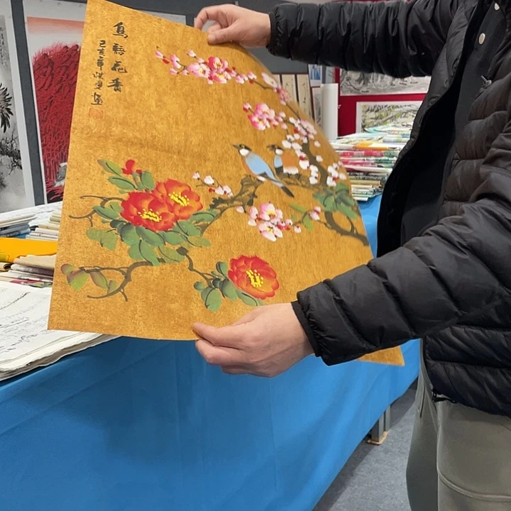 国画今天上午国画作品展示