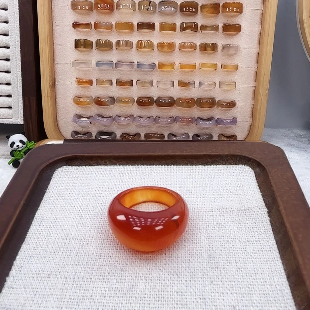 玛瑙/玉髓未镶嵌戒指535港18