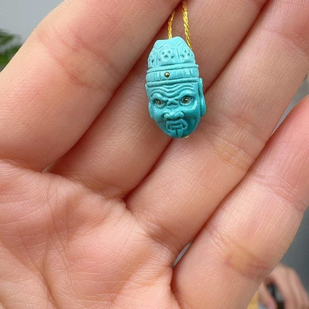 绿松石未镶嵌挂件