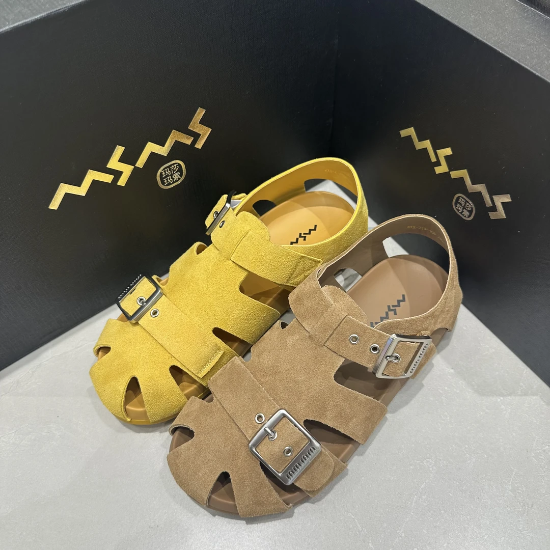 【玛莎玛索】219-106 #夏季新款 复古镂空皮带凉鞋 软底舒适